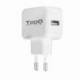 CARGADOR PARED TOOQ USB 12W BLANCO