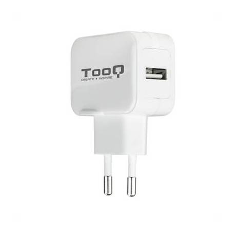 CARGADOR PARED TOOQ USB 12W BLANCO