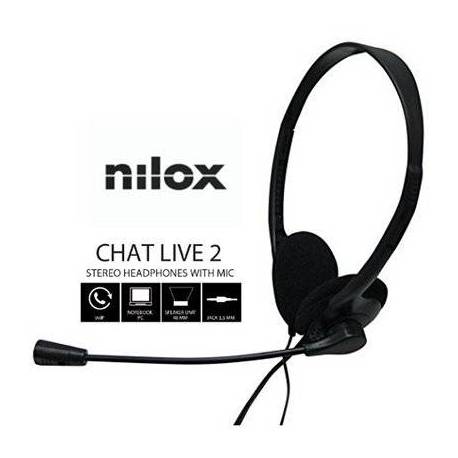 AURICULARES NILOX CON MICROFONO JACK 3.5"