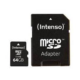 TARJETA DE MEMORIA SD INTENSO 64GB UHS ADAPTADOR