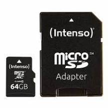 TARJETA DE MEMORIA SD INTENSO 64GB UHS ADAPTADOR