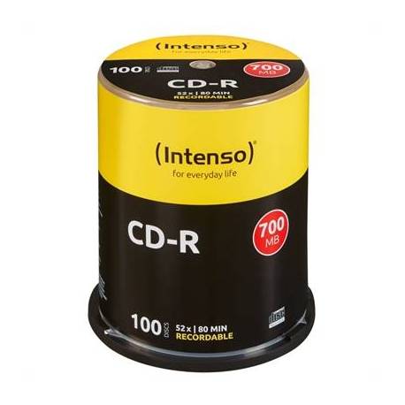 INTENSO PRINTABLE CD-R 700MB 52X TARRINA 100 UNIDADES