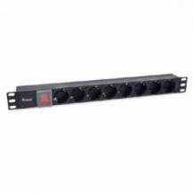 REGLETA LANBERG 1U 16A RACK 19" 8 ENTRADAS