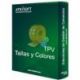 TPV SOFTWARE TALLAS Y COLORES ATRISOFT