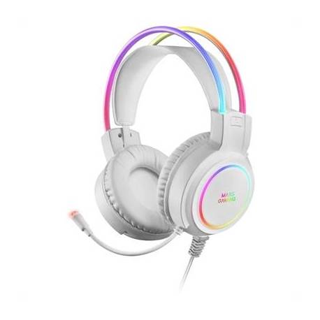AURICULARES CON MICRO MARS GAMING MHRGBW JACK 3.5MM