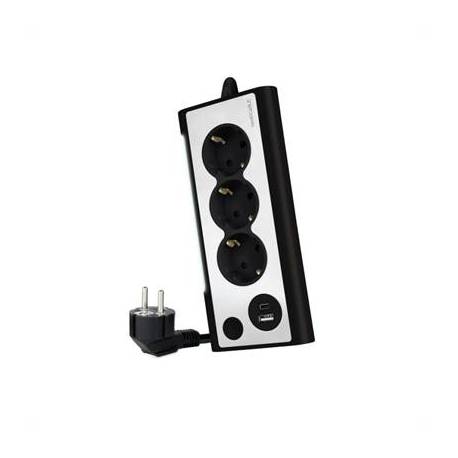 REGLETA NANOCABLE 3 TOMAS CON INTERRUPTOR 1.5M