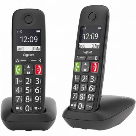 TELEFONO FIJO INALAMBRICO GIGASET E290 DUO