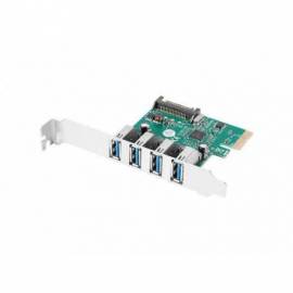 TARJETA PCI EXPRESS LANBERG X1 A 4 PUERTOS USB 3.1 LP