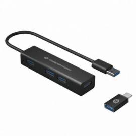 HUB CONCEPTRONIC USB-C 4 PUERTOS USB 3.0