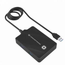 HUB CONCEPTRONIC USB 4 PUERTOS USB 3.0 ALIMENTADOR