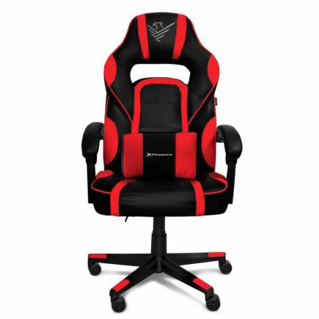 SILLA GAMING TROPHY CUERO PU ROJA