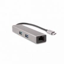 HUB COOLBOX USB-C 3X USB 3.0 + ETHERNET