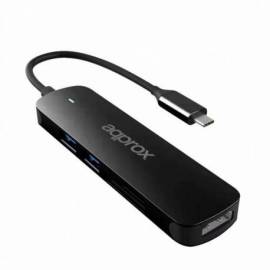 HUB USB 3.0 APPROX 2XUSB 3.0 HDMI TARJETAS SD Y MICRO SD