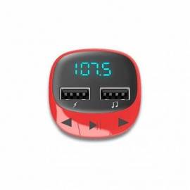 TRANSMISOR FM COCHE ENERGY SISTEM ROJO MP3 USB