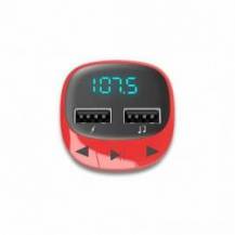 TRANSMISOR FM COCHE ENERGY SISTEM ROJO MP3 USB