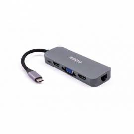 DOCKING STATION NILOX USB-C 3USB 3.0 HDMI VGA RED USB-C