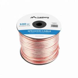 CABLE ALTAVOZ LANBERG 2 X 4.0 TRANSPARENTE 100M