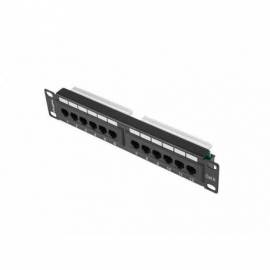 PATCH PANEL LANBERG 12 PUERTOS 1U CATEGORIA 6