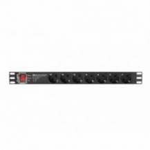 REGLETA LANBERG 1U 16A 7X SCHUKO RACK 19"