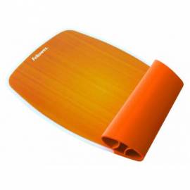 ALFOMBRILLA REPOSAMUÑECAS FLEXIBLE FELLOWES NARANJA