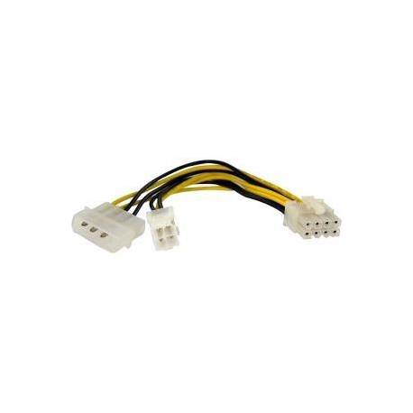 CABLE ALIMENTACION PLACA MICRO 4 PIN HEMBRA Y MOLEXA 8 PINES MACHO