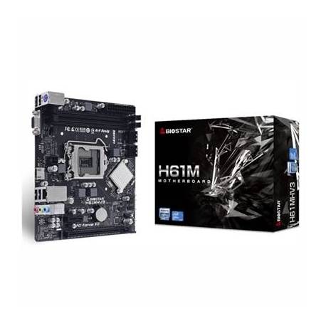 PLACA BASE BIOSTAR H61MHV3 MATX LGA1155