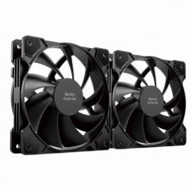 VENTILADOR MARS GAMING MFPROX2 12CM 2 UNIDADES