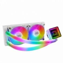 KIT REFRIGERACION MARS GAMING MLULTRA240 BLANCO 12CM 2 UNIDADES