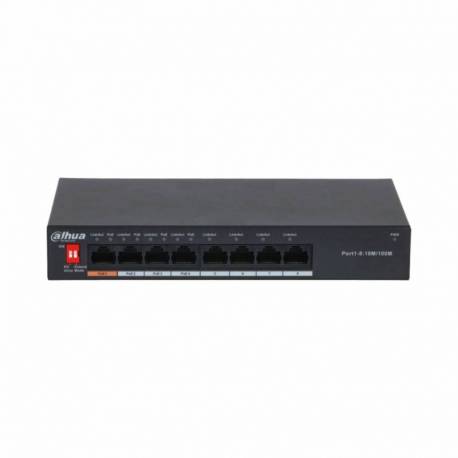 SWITCH 8 PUERTOS DAHUA PFS3008 GIGABYTE POE