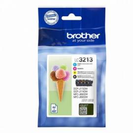 PACK CARTUCHOS TINTA BROTHER LC3213VAL NEGRO