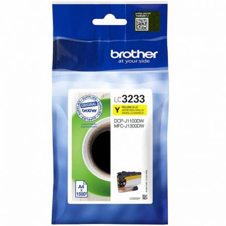 CARTUCHO TINTA BROTHER LC3233Y AMARILLO 1500