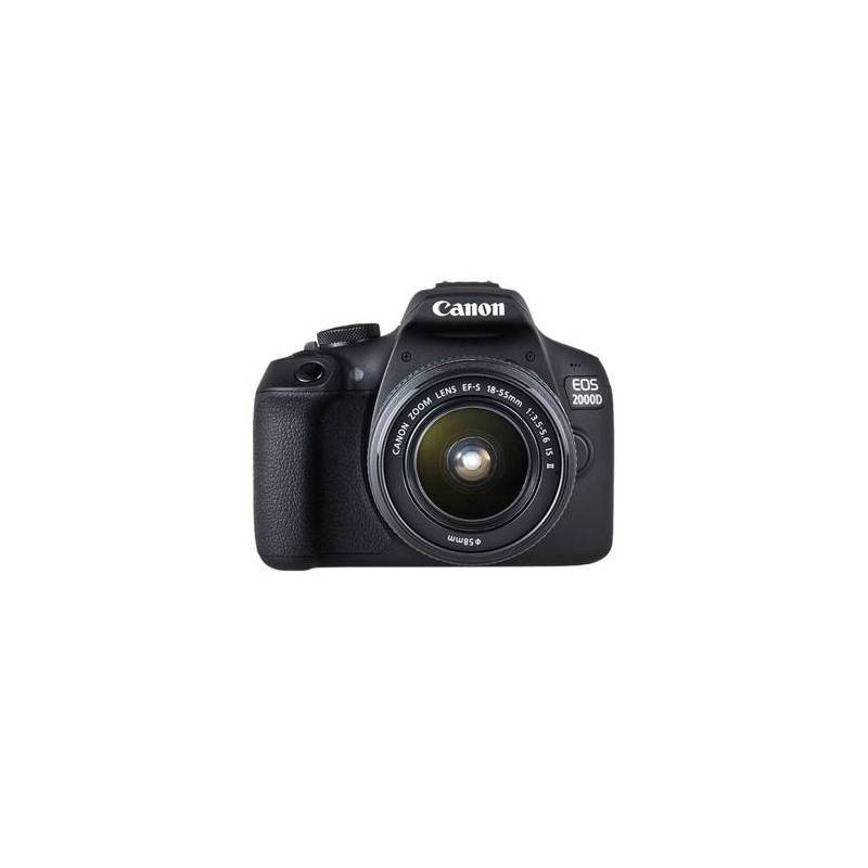 Camara digital reflex canon eos 2000d + 18 - 55 is - cmos - 24.1mp - digic  4+ - full hd - 9 puntos de referencia - wifi - nfc