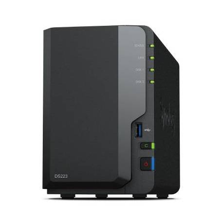 NAS SYNOLOGY DISK STATION DS223 1.7GHZ 2GB RED USB 3.2