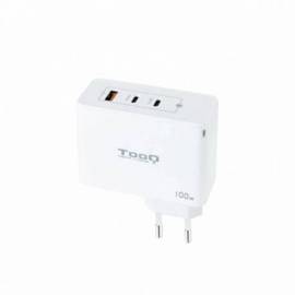 CARGADOR PARED TOOQ GAN 2 X USB + 1X USB-A