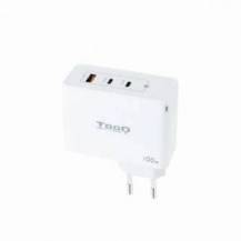 CARGADOR PARED TOOQ GAN 2 X USB + 1X USB-A