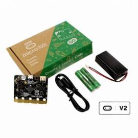 KIT MICRO:BIT GO V2.2 CON PLACA MICROBIT + PILAS USB