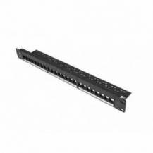 PATCH PANEL LANBERG 24 PUERTOS 1U RACK 19"