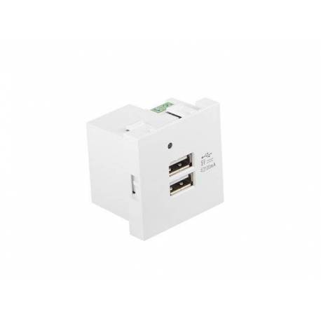 ROSETA PARED LANBERG 230V 2 X USB 5V