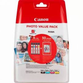 MULTIPACK TINTA CANON CLI-581XL BK C-M-Y +PAPEL