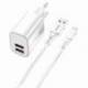 KIT CARGADOR QCHARX APOLO 24A + CABLE USB-A A USB-C