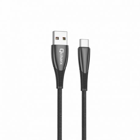 CABLE QCHARX BERLIN USB A USB-C 3A 1M