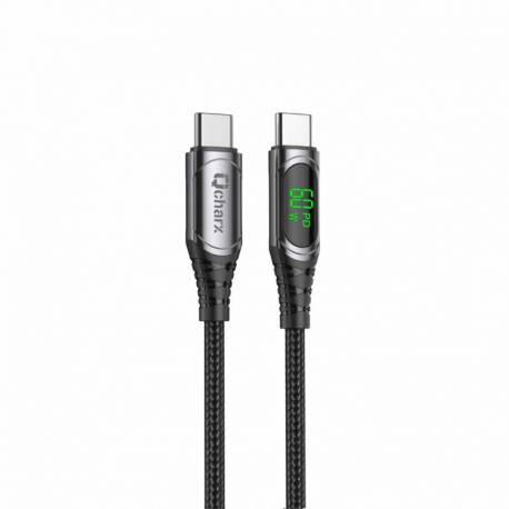 CABLE QCHARX IBIZA USB-C A USB-C 3A 1M