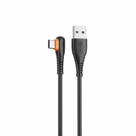 CABLE QCHARX LONDON USB-A A USB-C 3A 1M