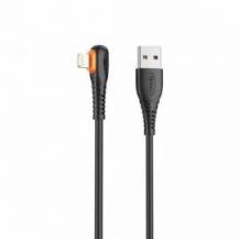 CABLE QCHARX LONDON USB-A A LIGHTNING 3A 1M