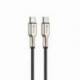 CABLE QCHARX NEW YORK USB-C A USB-C 3A 1M