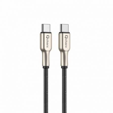 CABLE QCHARX NEW YORK USB-C A USB-C 3A 1M