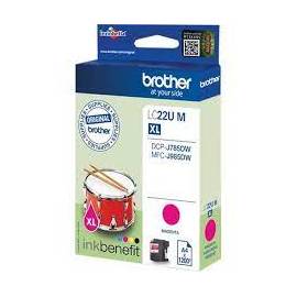 CARTUCHO TINTA BROTHER LC22UMBP MAGENTA HASTA