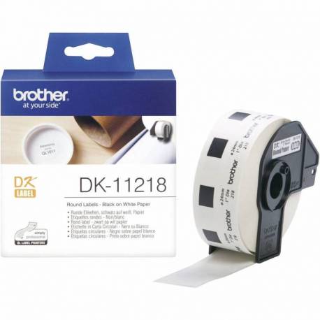 ETIQUETAS PAPEL PRECORTADA BROTHER DK11218 24MM