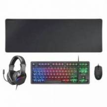 TECLADO + RATON MARS GAMING MCP RGB3 ALFOMBRILLA Y AURICULARES