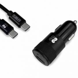 CARGADOR COCHE SUBBLIM 20W USB-A A USB-C CABLE USB-C